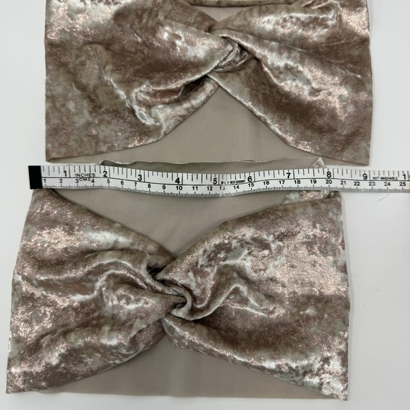 Mommy and Child Matching Grey Velvet and Rose Gold - Picture 8 of 9